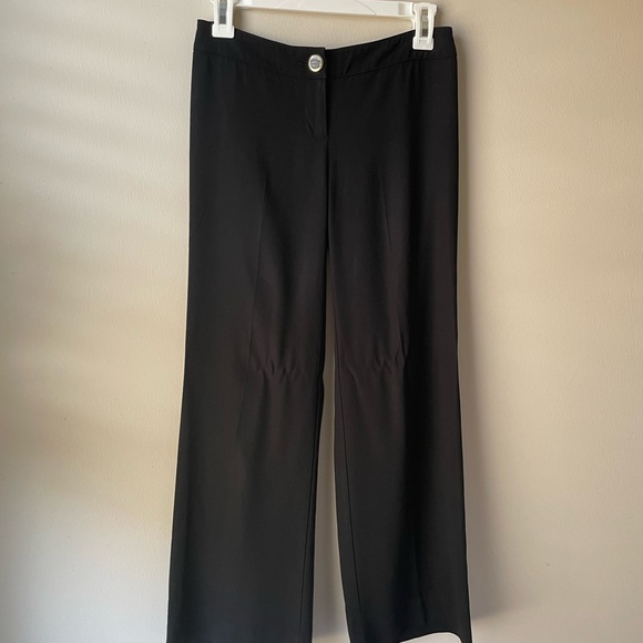 Cache black low rise dress work pants trousers size 0 petite waist 27 x 27 EUC - Picture 5 of 8